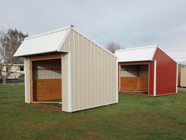 Horse Shelters with metal siding