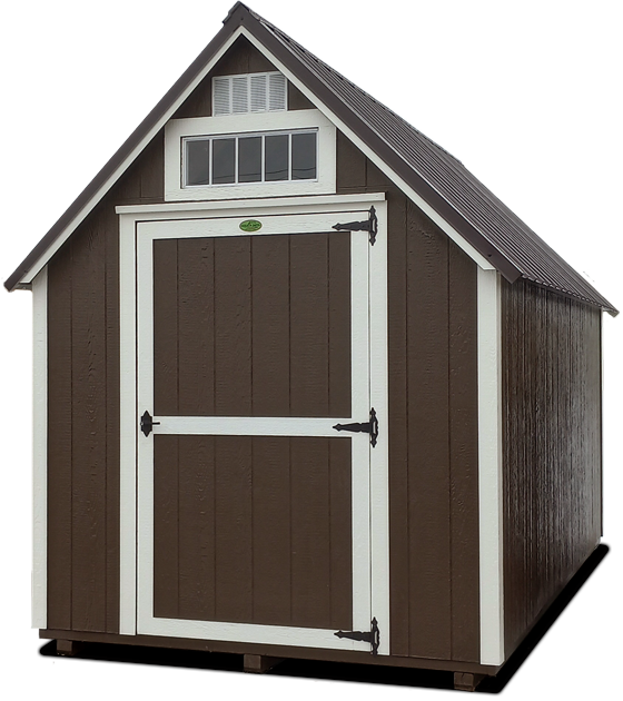 Dark Brown Chalet Shed without porch