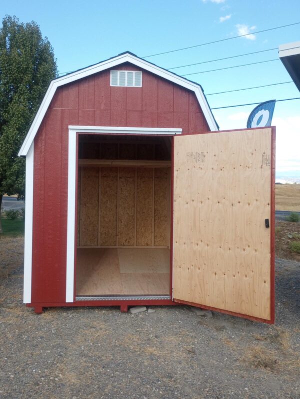 8 x 12 Premium Barn with open door