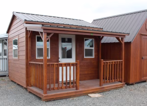 Cottage and porch, stained Cedar