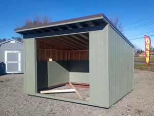 10x12 wood animal shelter