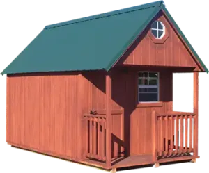 Premium Chalet Sequoia Shed with front porch