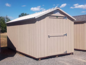 8x15 Ranch shed with metal roof, for sale by Sequoia Sheds