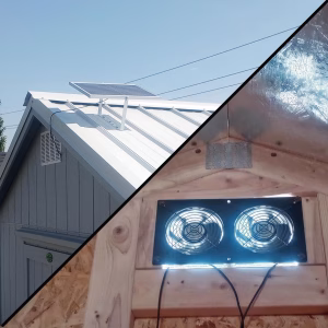 solar vent fan for gable vents