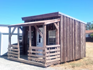 Old Barn Wood Shed with Porch